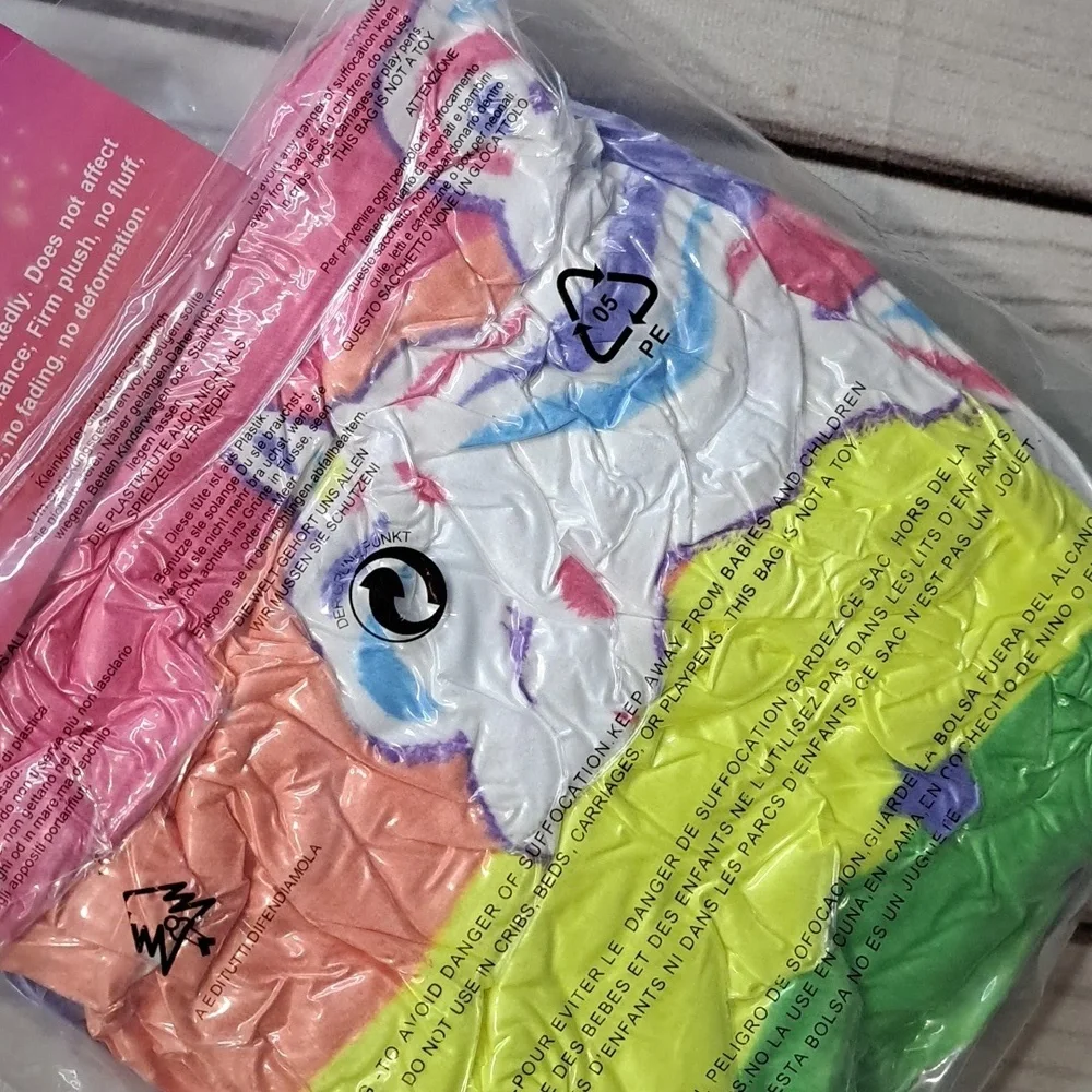 Glow In The Dark Throw Blanket Unicorn Design
